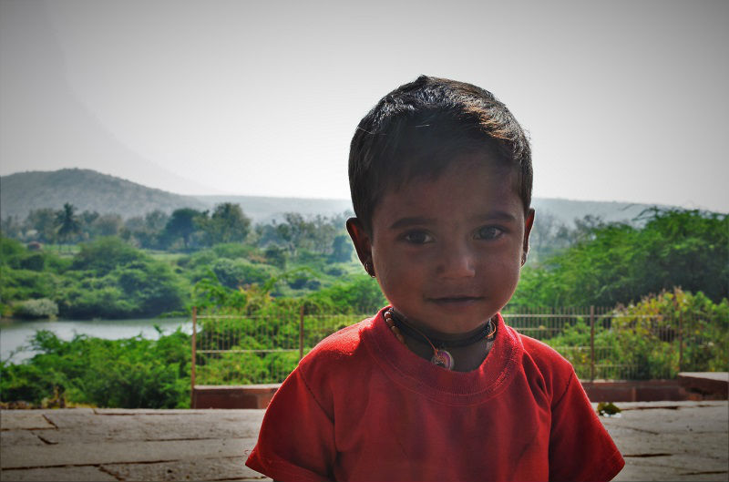 Cute kid at Badami caves Karnataka