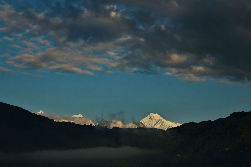 Mt Kanchenjunga as seen from Gangtok Sikkim