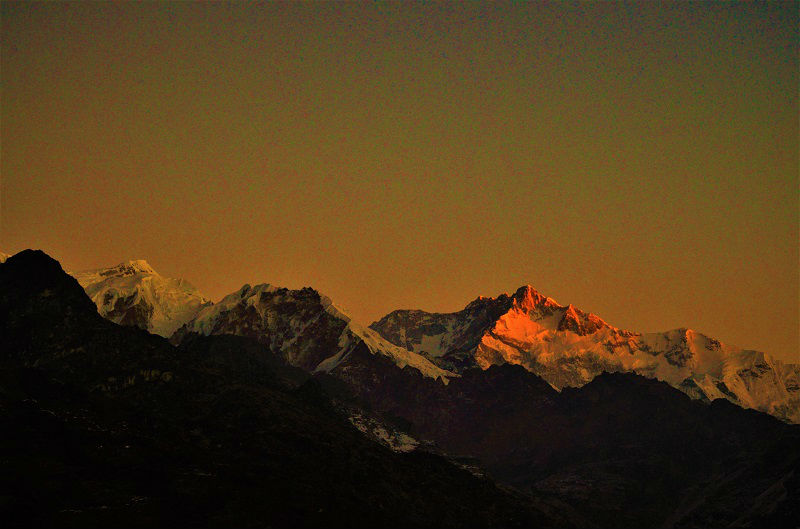 Mt Kanchenjunga from Pelling Sikkim