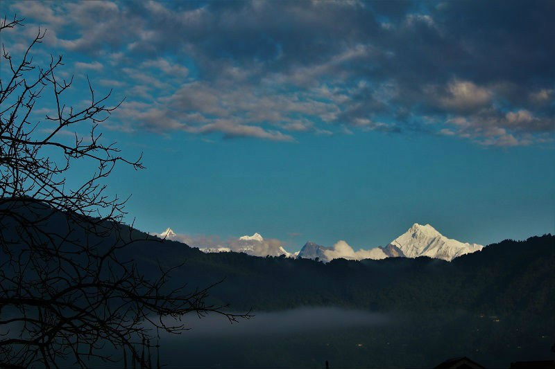 Breathtaking view of Kanchenjunga from Gangtok Sikkim
