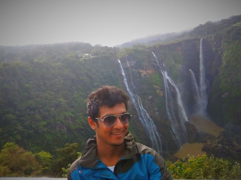 me at Jog Falls Karnataka