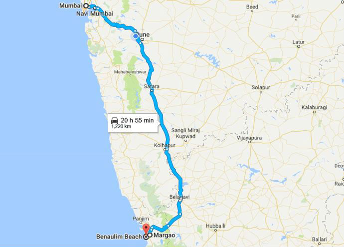 mumbai to Goa