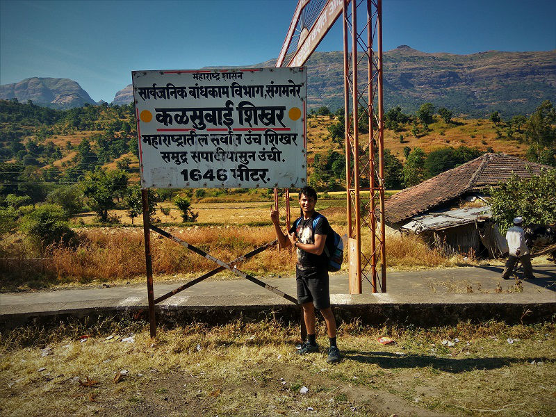 onacheaptrip at Kalsubai highest peak of Maharashtra