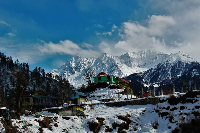 view at entrance to Tosh himachal pradesh
