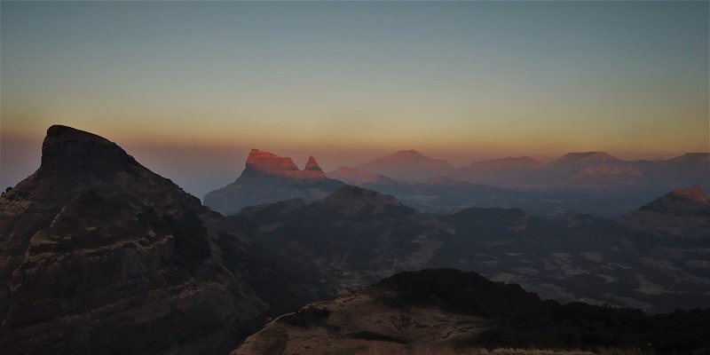 Amazing sunrise at Harishchandragad Fort Trek