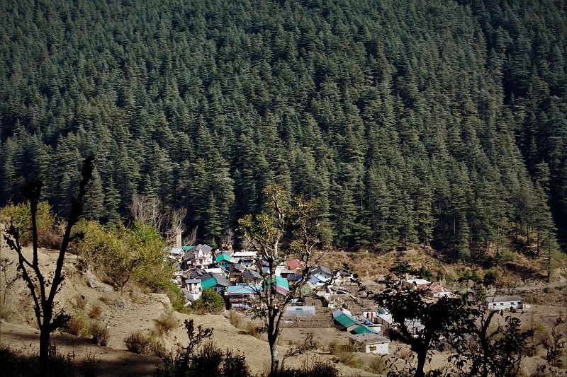 Auntad Village on Nag Tibba Trek
