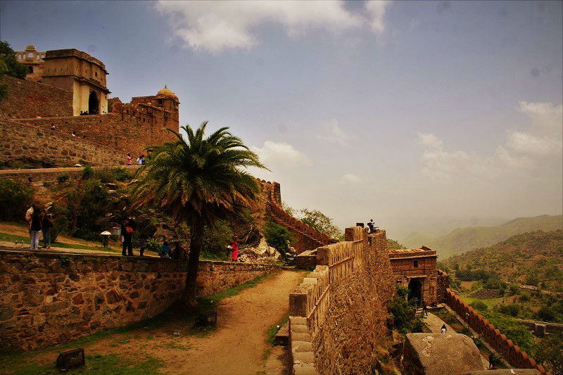 The second longest wall in the world at Kumbhalgarh Fort, Rajasthan