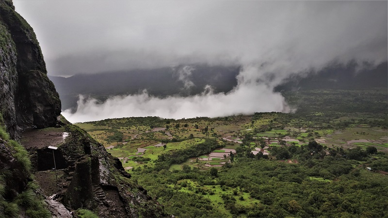 Clouds so low as seen from Ghangad Fort