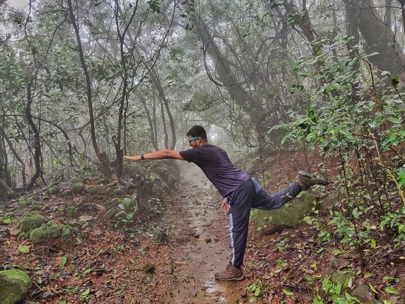 Enjoying at the Andharban Trek