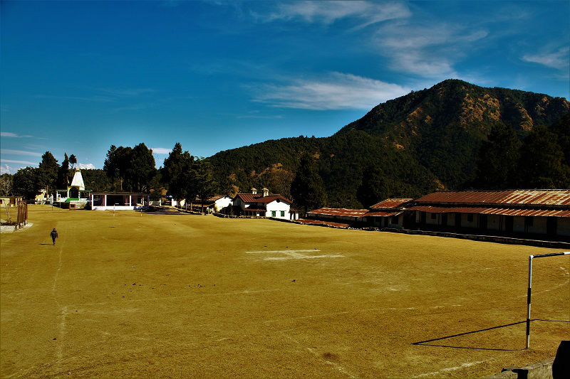 Football ground at Khirsu Uttrakhand