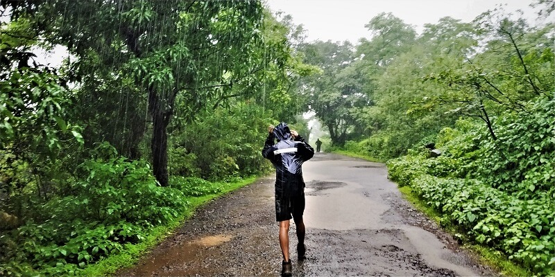 Heavy rains on Rajmachi Route