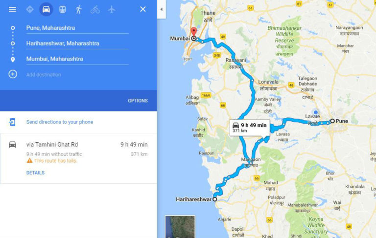 A Road Trip To Shrivardhan And Diveagar Beach INR 1200 How To Reach Beach From Pune And Mumbai 768x487 