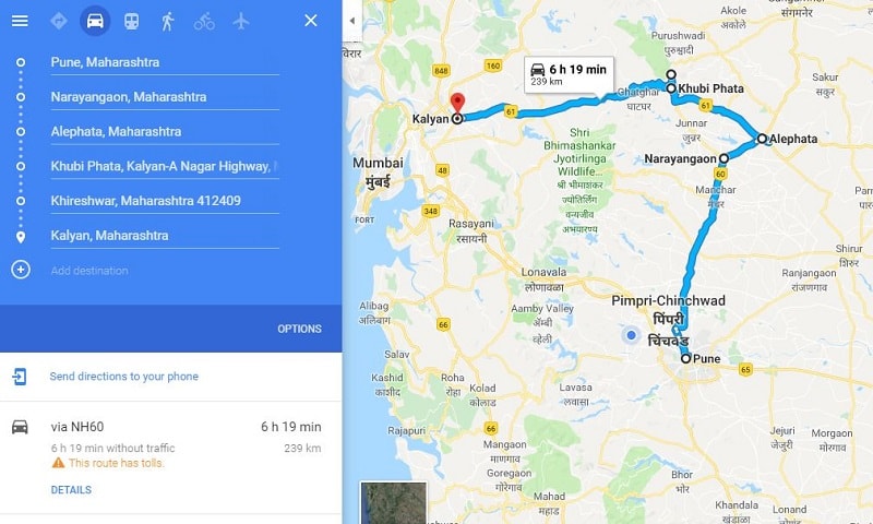 How to reach Harishchandragad Fort Trek from Pune Mumbai