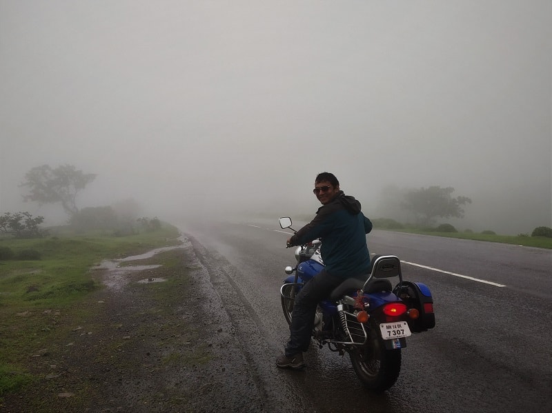 In route to Korigad Fort trek amid foggy weather