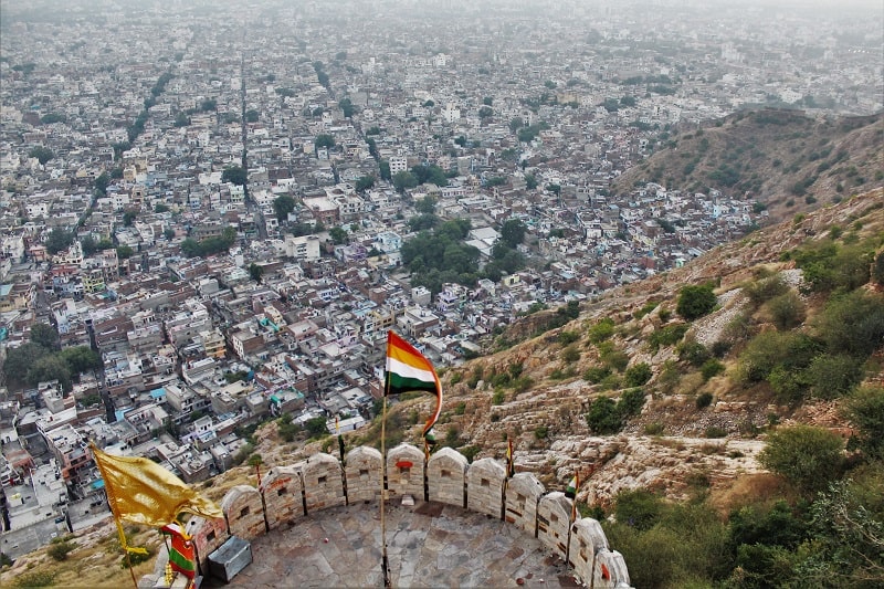 Jaipur city as seen from Nahargarh fort