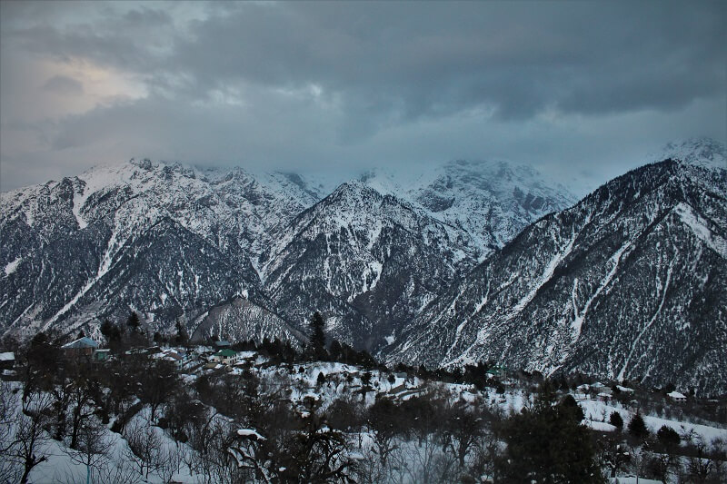 Kinnaur Kailash range as seen from Kalpa