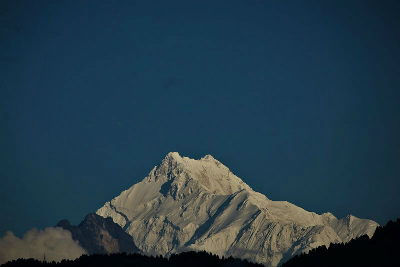 Mount Kanchenjunga view Gangtok Sikkim