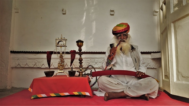 Old man at Mehrangarh Fort