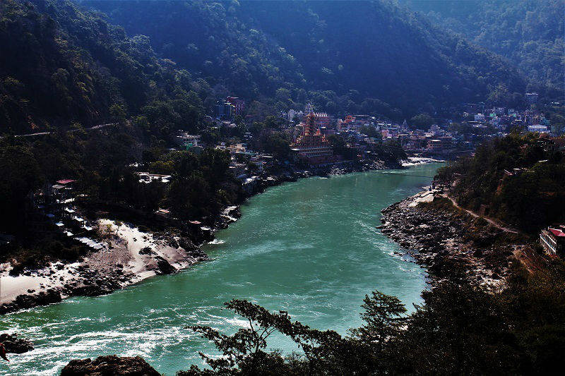 The beautiful Ganga from Tapovan Rishikesh Uttarakhand