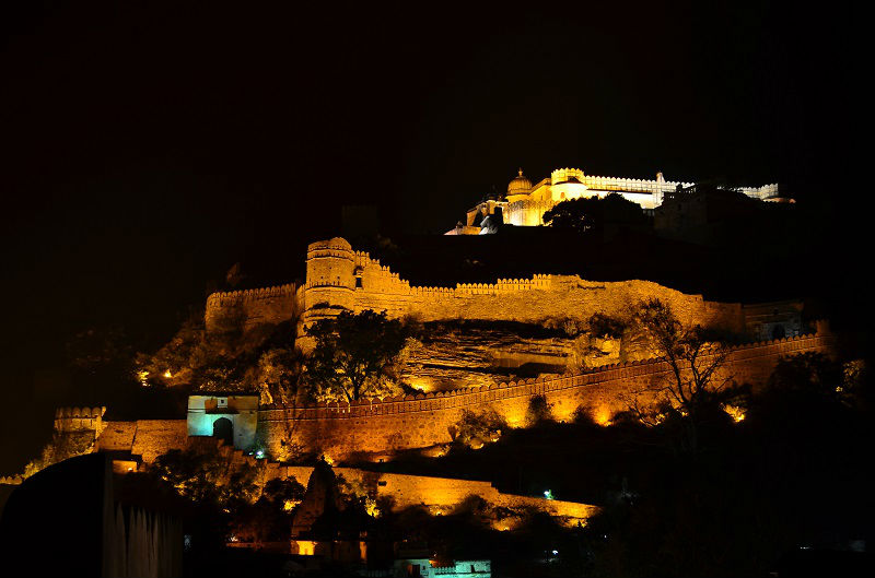 Kumbhalgarh Fort At Night