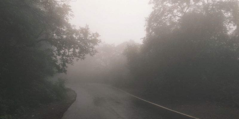 low visibility Tamhini ghat