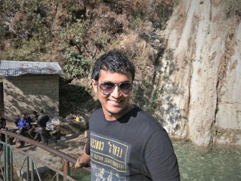 me at Neer garh Waterfall Rishikesh Uttarakhand